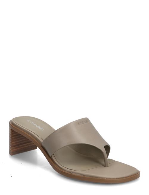 Calvin Klein | Block Heel Sndl Thong Lth | 39