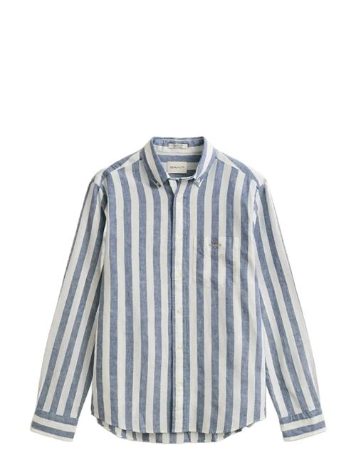 GANT | Reg Cotton Linen Stripe Shirt | XXL