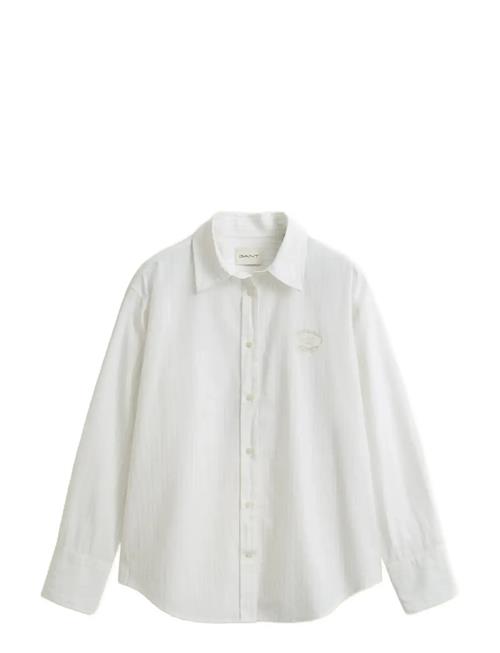 GANT | Rel Stripe Ctn Embr Chest Shirt | 36