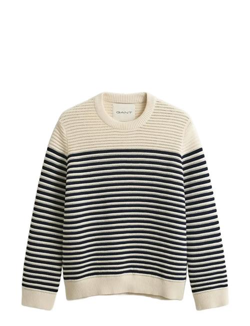 GANT | Textured Striped C-Neck | XS