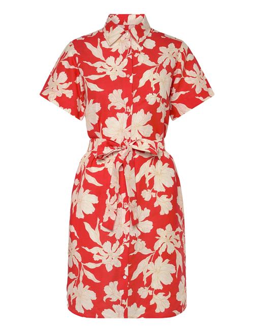 GANT | Floral Print Linen Ss Shirt Dress | 42
