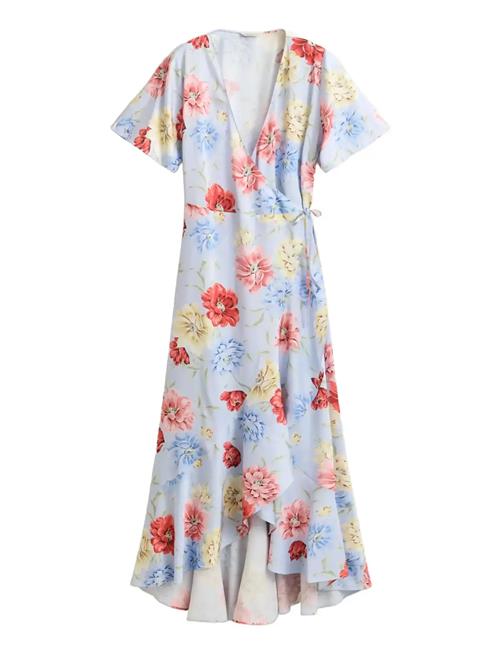 GANT | Floral Print Wrap Ss Frill Dress | 40