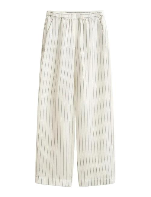 GANT | Striped Linen Blend Pull On Pants | 38