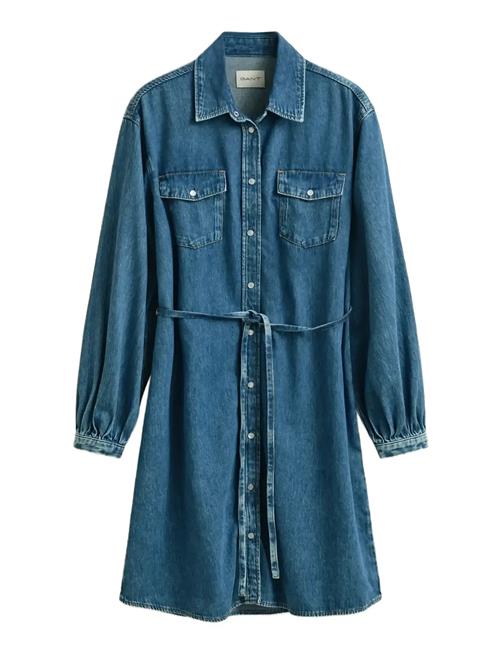 GANT | Denim Volume Sleeve Shirt Dress | 36