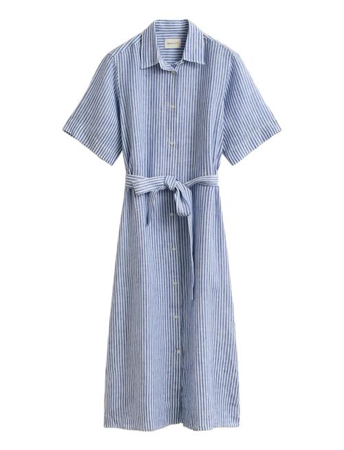 GANT | Striped Linen Ss Shirt Dress | 38