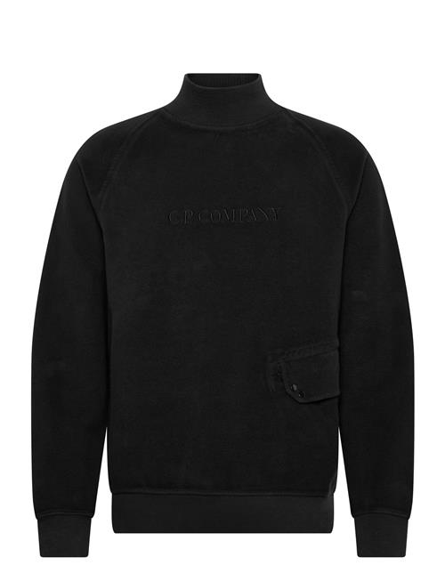 C.P. Company | Reverse Brushed & Emerized Diagonal Fleece Mixed Funnel Neck | L