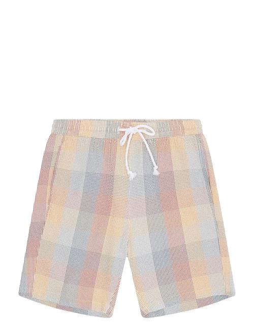 Knowledge Cotton Apparel | Fig Loose Seersucker Shorts | L