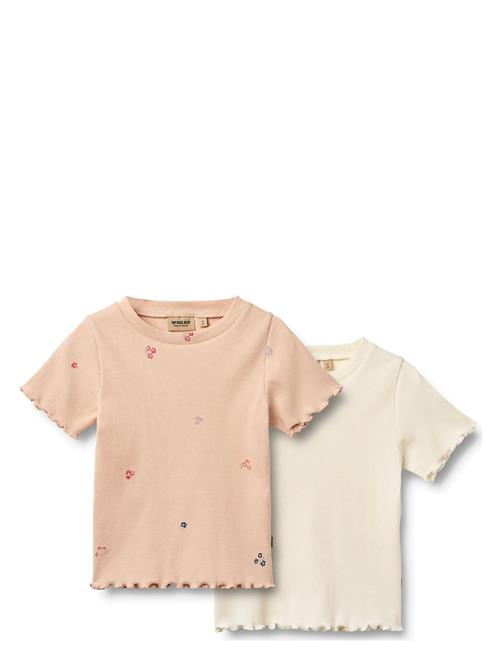 Wheat | Rib T-Shirt S/S Alicia | 122