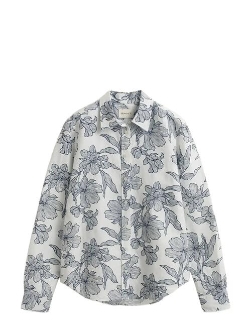 GANT | Reg Floral Print Linen Shirt | 42