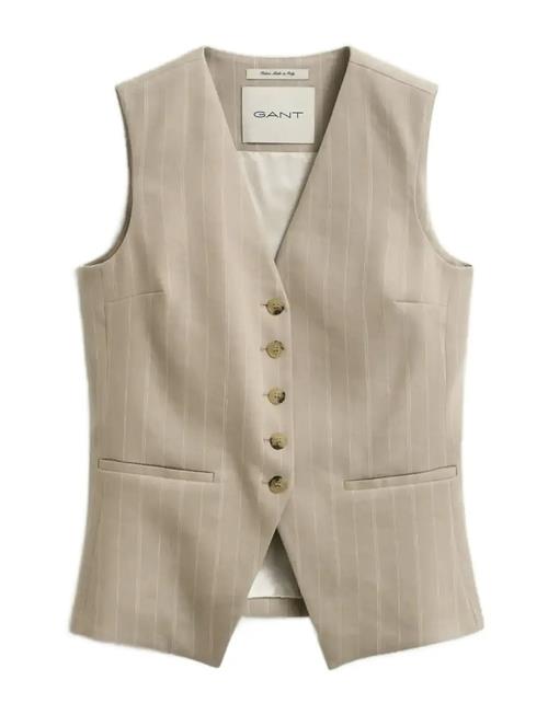 GANT | Pinstripe Linen Blend Vest | 42