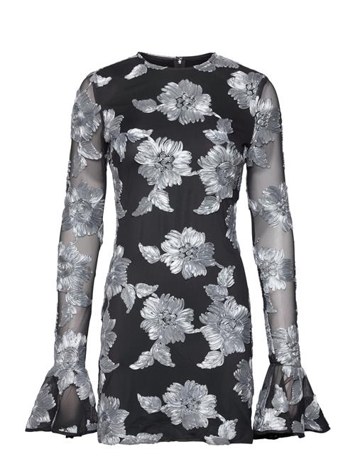ROTATE | Flower Mesh Ls Mini Dress | 36