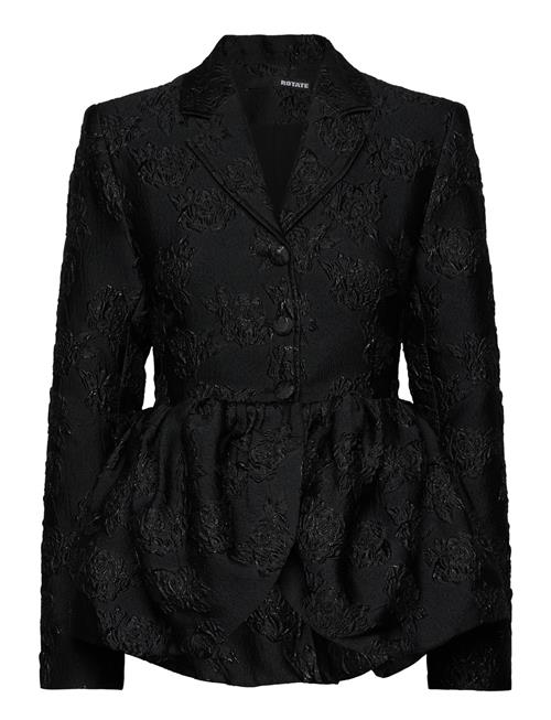 ROTATE | Jacquard Draped Blazer | 40