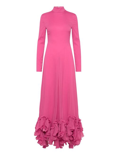 ROTATE | Chiffon Maxi Ruffle Dress | 40