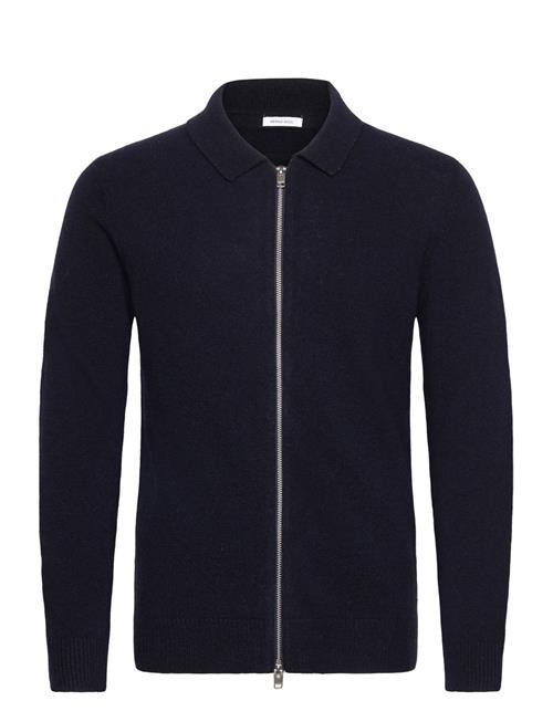 Lindbergh | Lambswool L/S Cardigan With 2-Way Zip | L