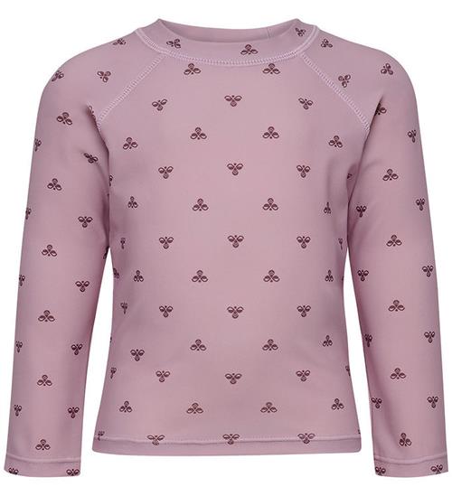 Hummel Badebluse - HmlMini Bee - UV40+ - AOP - Mauve Shadow