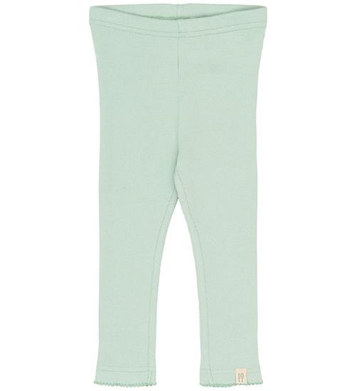 Petit Piao Leggings - Rib - Modal/Bomuld - PpSea - Frosty Green