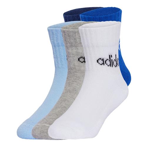 ADIDAS PERFORMANCE Sportssokker 'Linear Ankle 5 Pairs Kids'  blå / natblå / lyseblå / grå-meleret / hvid