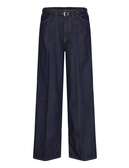 Mango | Rinse-Wash Wide Leg Jeans With Belt | 38