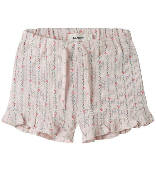Lil' Atelier Shorts - Bomuld/Modal - NbfRachello - Morganite/Flo