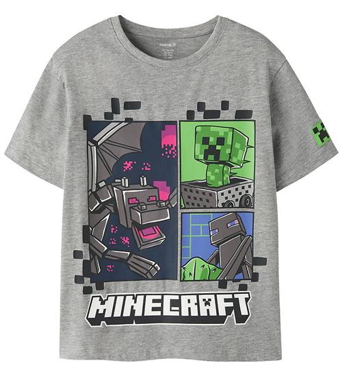 Name It T-shirt - NkmMykin - Minecraft - Grey Melange