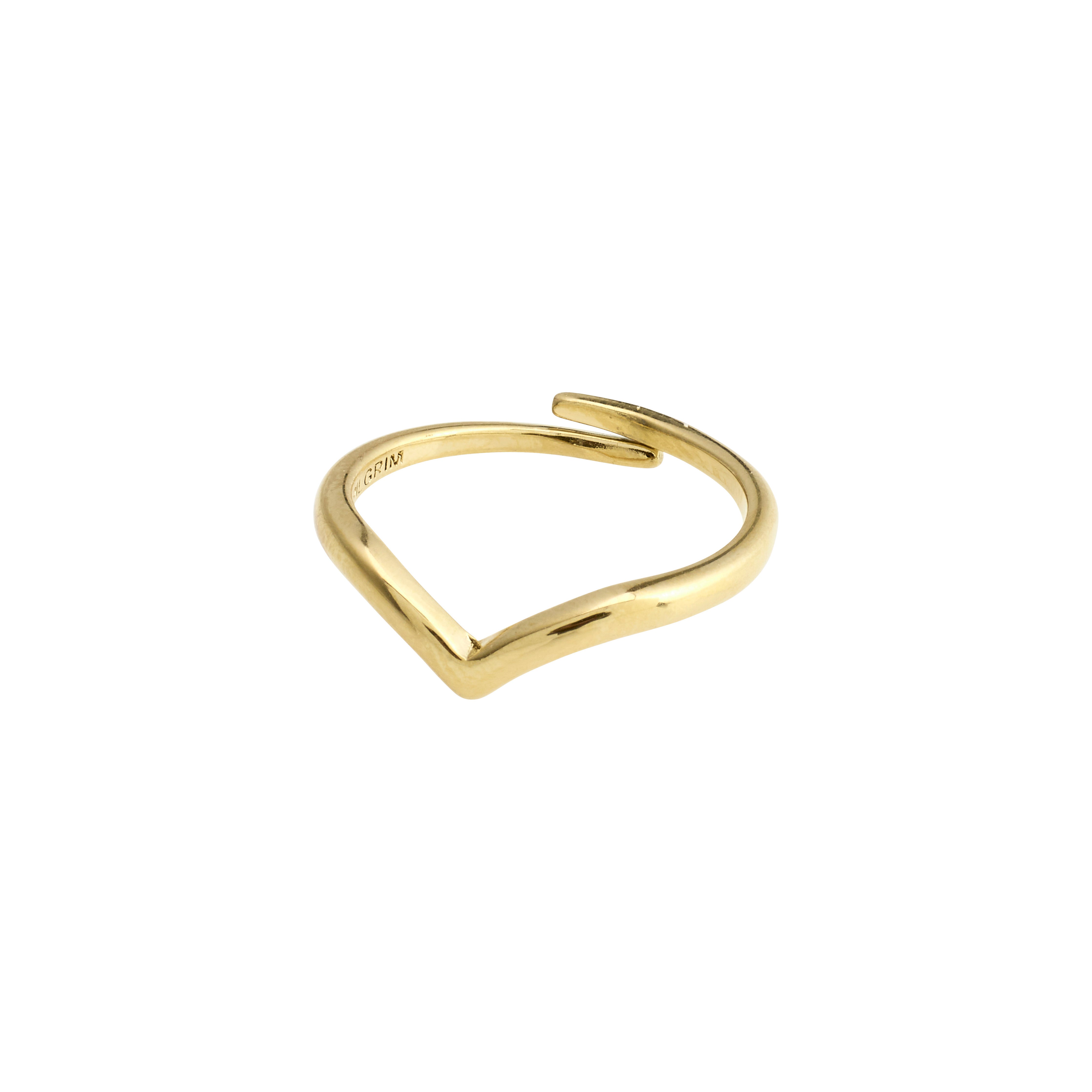 Pilgrim LULU stack ring guldbelagt