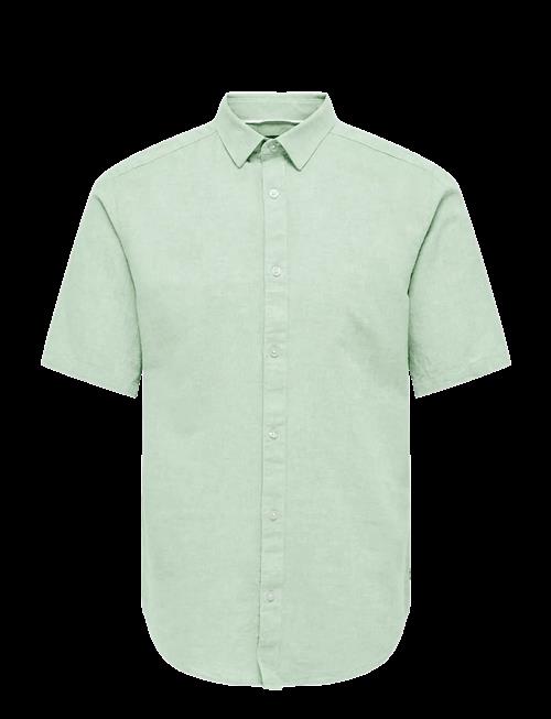 ONLY & SONS | Onscaiden Life Ss Solid Linen Shirt Noos | M