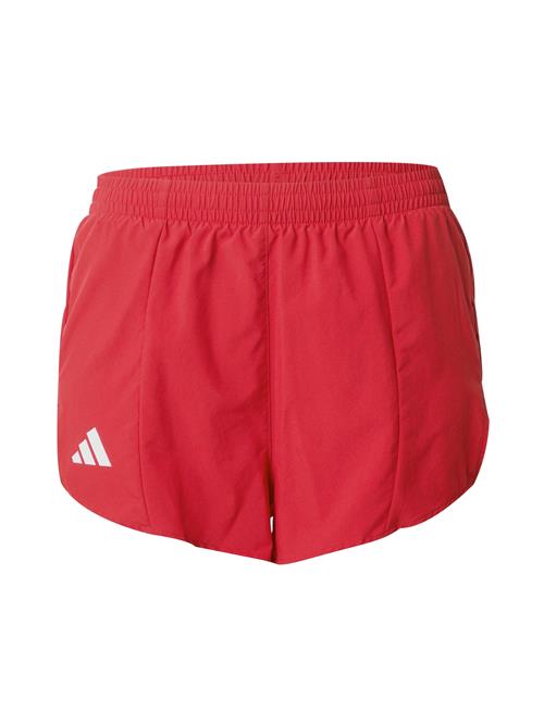 ADIDAS PERFORMANCE Sportsbukser 'Adizero Essentials'  blodrød / hvid