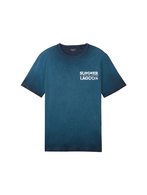TOM TAILOR Bluser & t-shirts  petroleum / hvid
