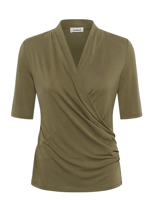 Soaked | Slcolumbine Wrap Blouse Ss | XS