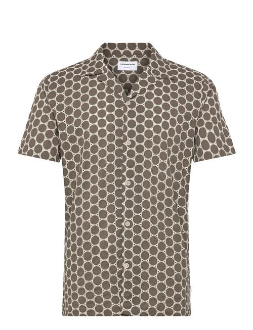 Lindbergh | Embroidery Cotton Shirt S/S | L
