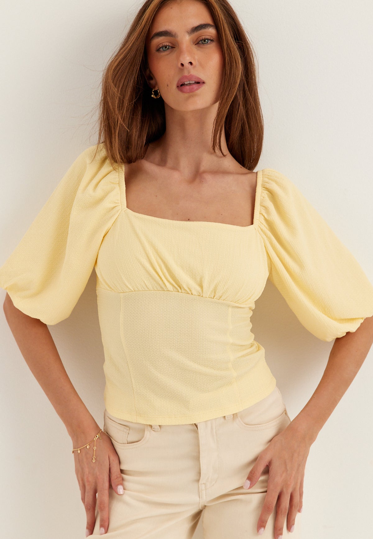 Bubbleroom Volume Sleeve Top