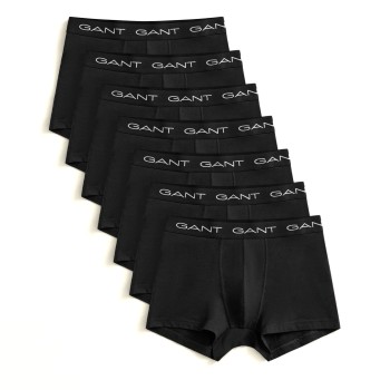 Gant 7P Basic Cotton Boxer Trunks Sort bomuld Large Herre
