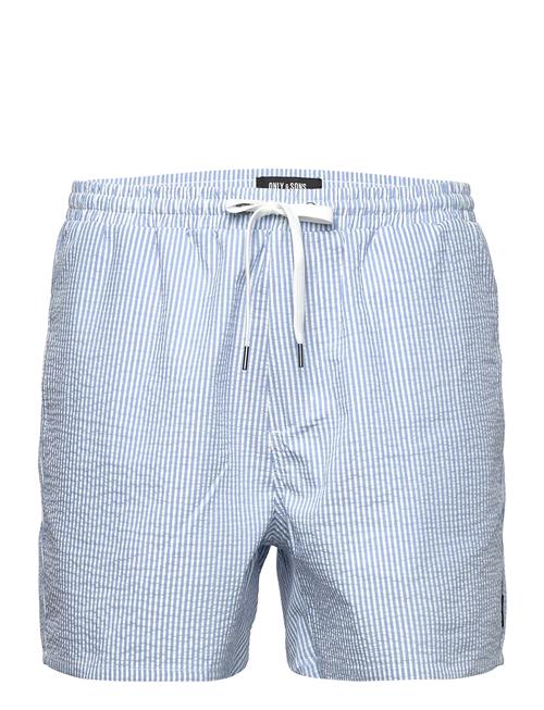 ONLY & SONS | Onsted Stripe Seersucker Swim Noos | M