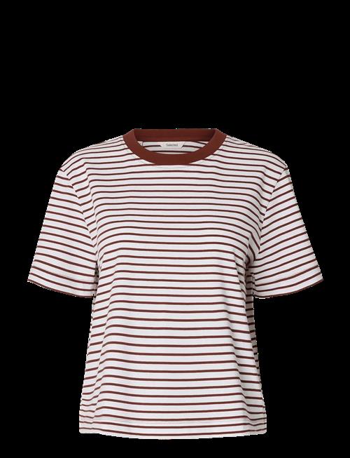 Selected | Slfessential Ss Striped Boxy Tee Noos | XS