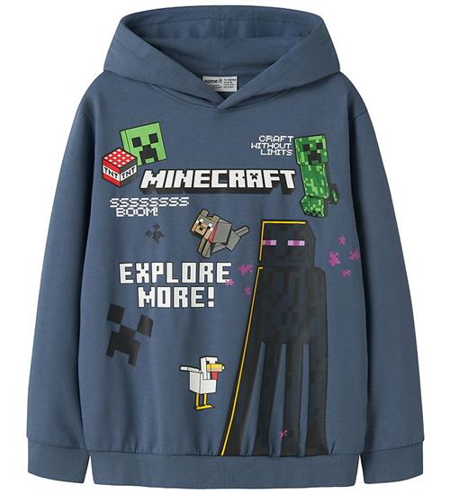 Name It Hættetrøje - NkmJu - Minecraft - Vintage Indigo