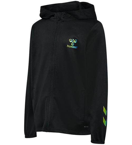 Hummel Cardigan - hmlShimmer Track Jacket - Black/Limeade