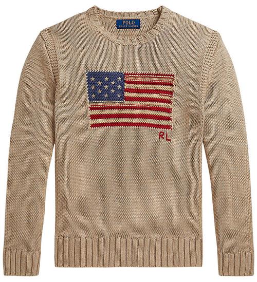Polo Ralph Lauren Bluse - Strik - Oatmeal Multi