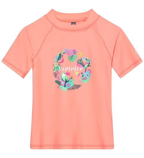 Color Kids Badebluse - Peach Pink m. Print