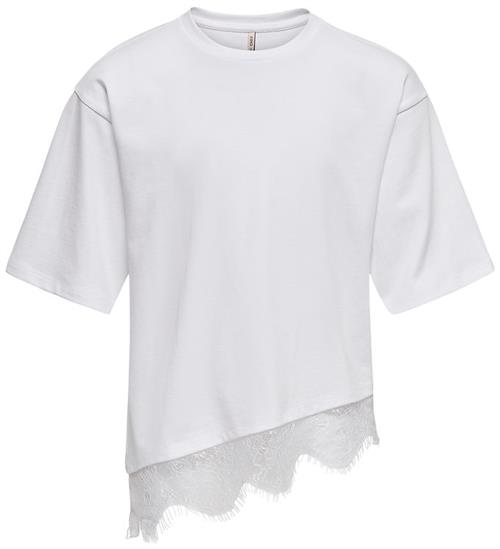 Kids Only T-shirt - KogKamil - White/White Lace