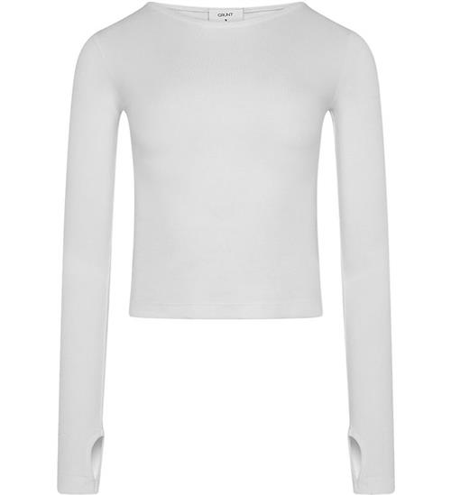 Se Grunt Bluse - GrToni - Rib - White hos KidsWorld