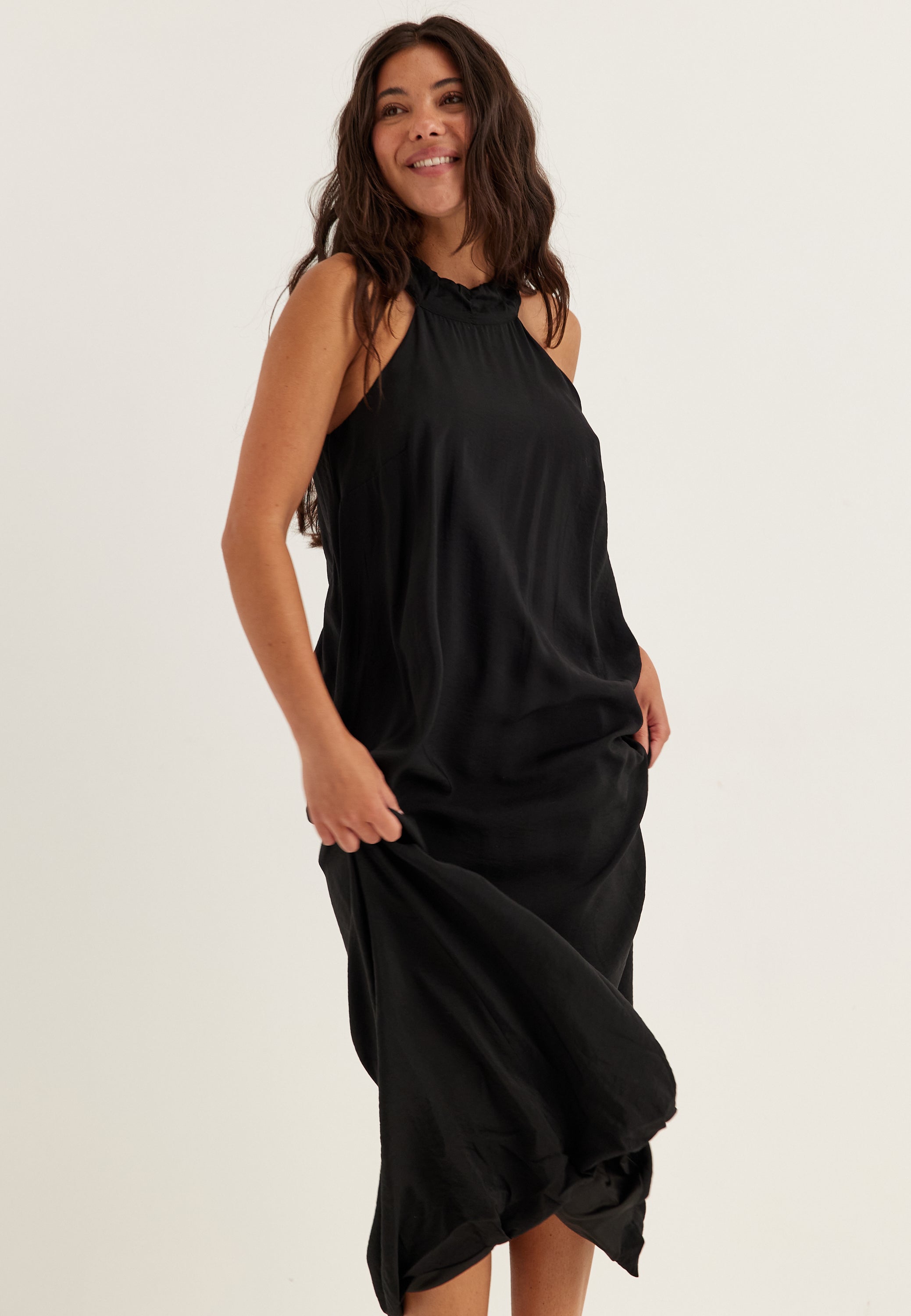 BUBBLEROOM Halter Neck Balloon Dress