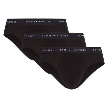 Tommy Hilfiger 3P Signature Cotton Logo Brief Sort bomuld X-Large Herre