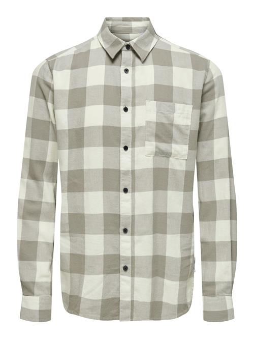Only & Sons Skjorte  taupe / lysegrå