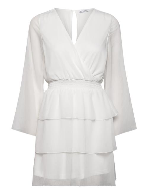 Bubbleroom | Frill L/S Chiffon Dress | 40