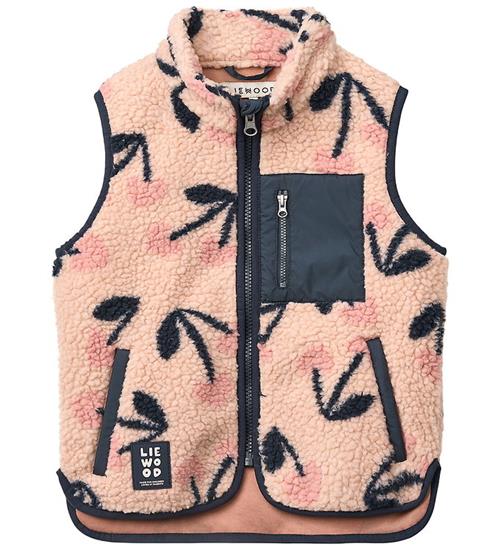 Liewood fleecevest - Vada - Mega Cherry Heart/Rosey