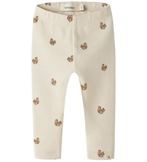 Lil Atelier Leggings - NbnLayo - Turtledove/Squirrel