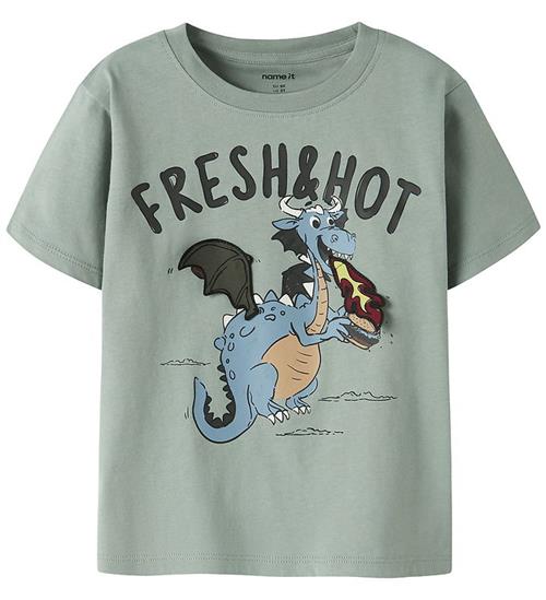 Name it T-shirt - NmmKajus - Green Milieu