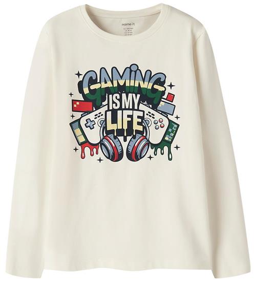 Name it Bluse - NkmVux - Antique White/Gaming