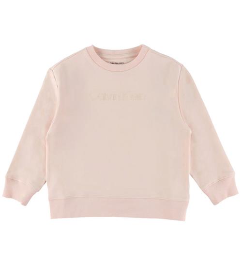 Calvin Klein Sweatshirt - Logo - Mangano Calcite Pink