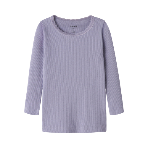 NAME IT Langærmet Bluse Kab Heirloom Lilac